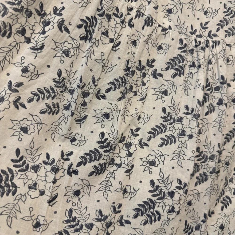 Cleobella Floral Tiered Midi Skirt Organic Cotton Boho XS - Picture 4 of 7